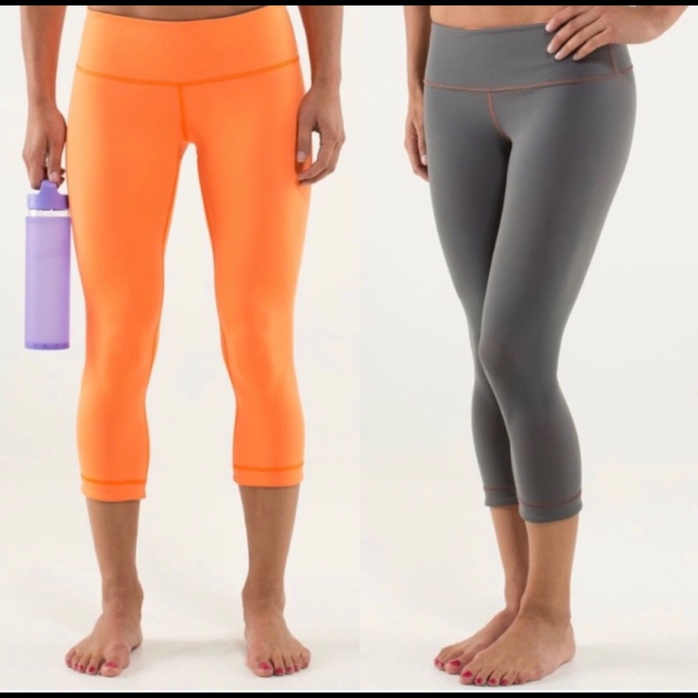 Reversible lululemon cropped leggings